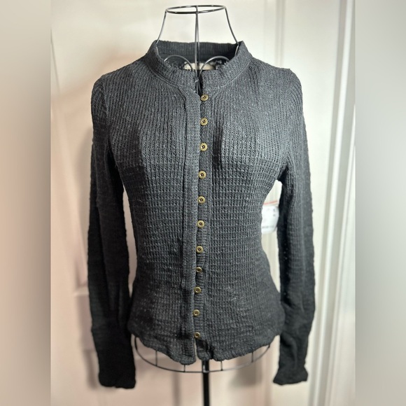 Free‎ People It's On Ribbed Cardigan - Picture 2 of 3